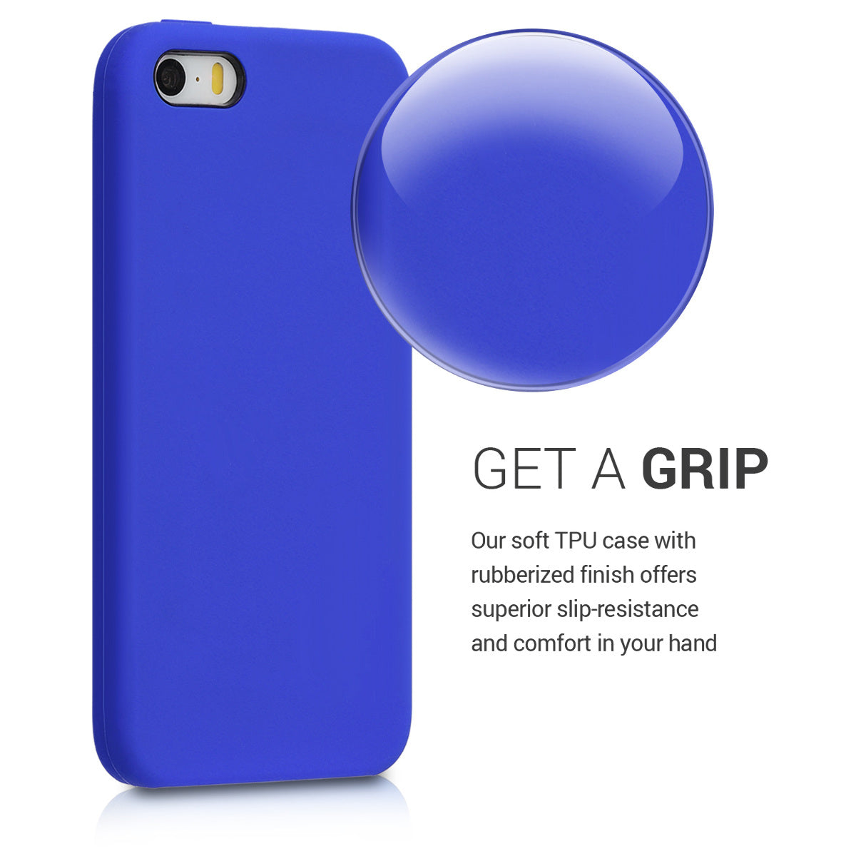 kwmobile Handyhülle für Apple iPhone SE (1.Gen 2016) / iPhone 5 / iPhone 5S Hülle - Case Silikon - Kabelloses Laden - Schutzhülle Cover