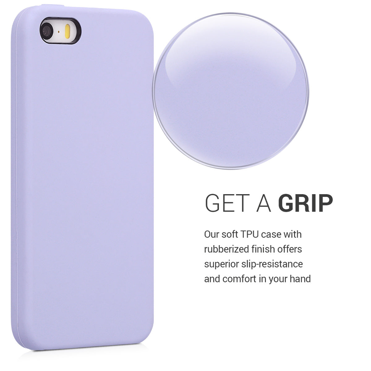 kwmobile Handyhülle für Apple iPhone SE (1.Gen 2016) / iPhone 5 / iPhone 5S Hülle - Case Silikon - Kabelloses Laden - Schutzhülle Cover