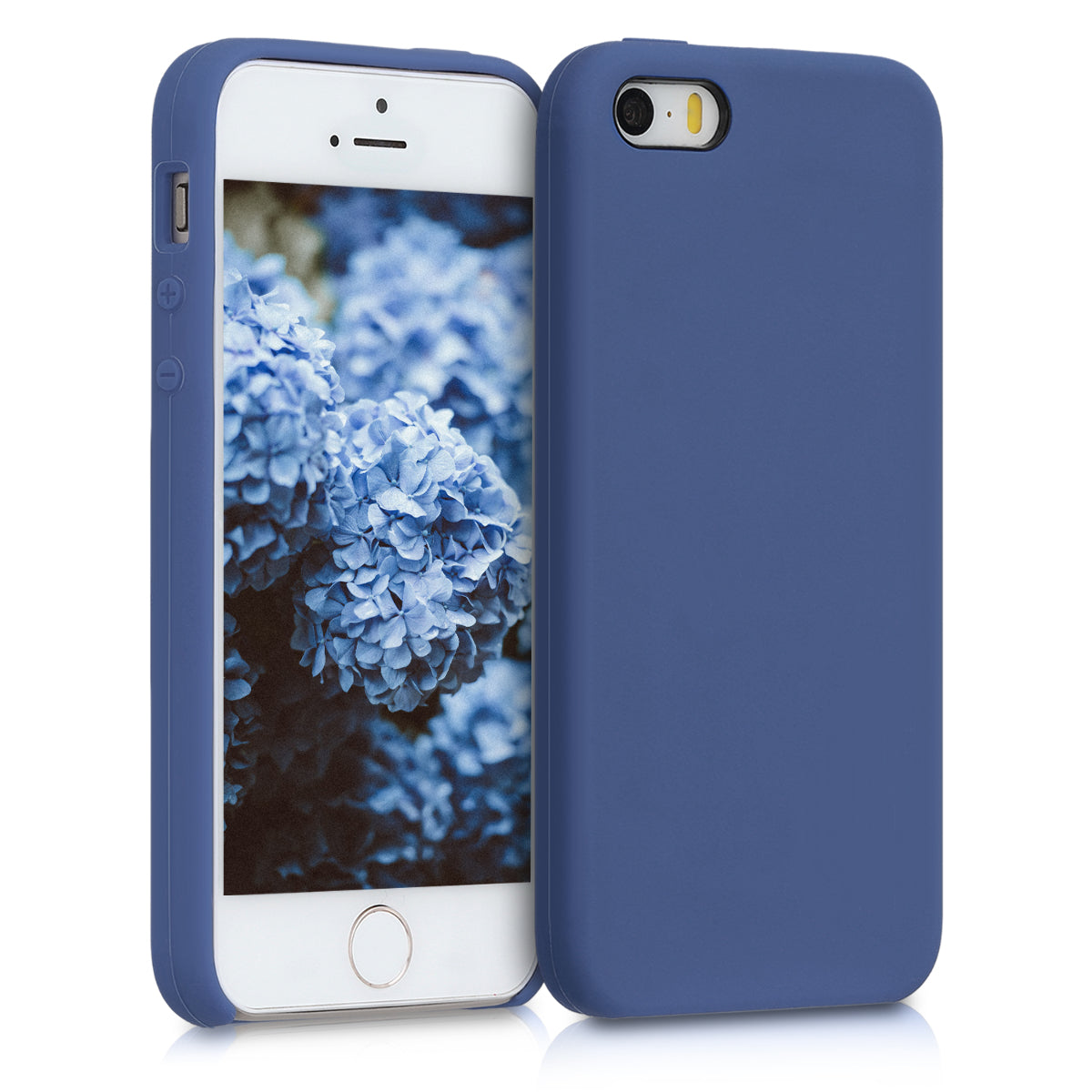 kwmobile Handyhülle für Apple iPhone SE (1.Gen 2016) / iPhone 5 / iPhone 5S Hülle - Case Silikon - Kabelloses Laden - Schutzhülle Cover