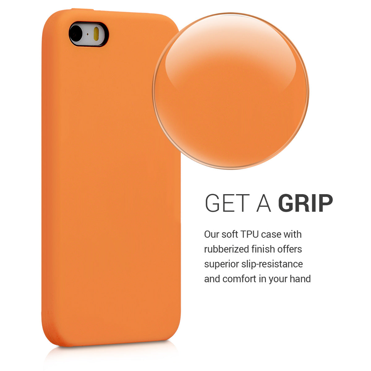 kwmobile Handyhülle für Apple iPhone SE (1.Gen 2016) / iPhone 5 / iPhone 5S Hülle - Case Silikon - Kabelloses Laden - Schutzhülle Cover