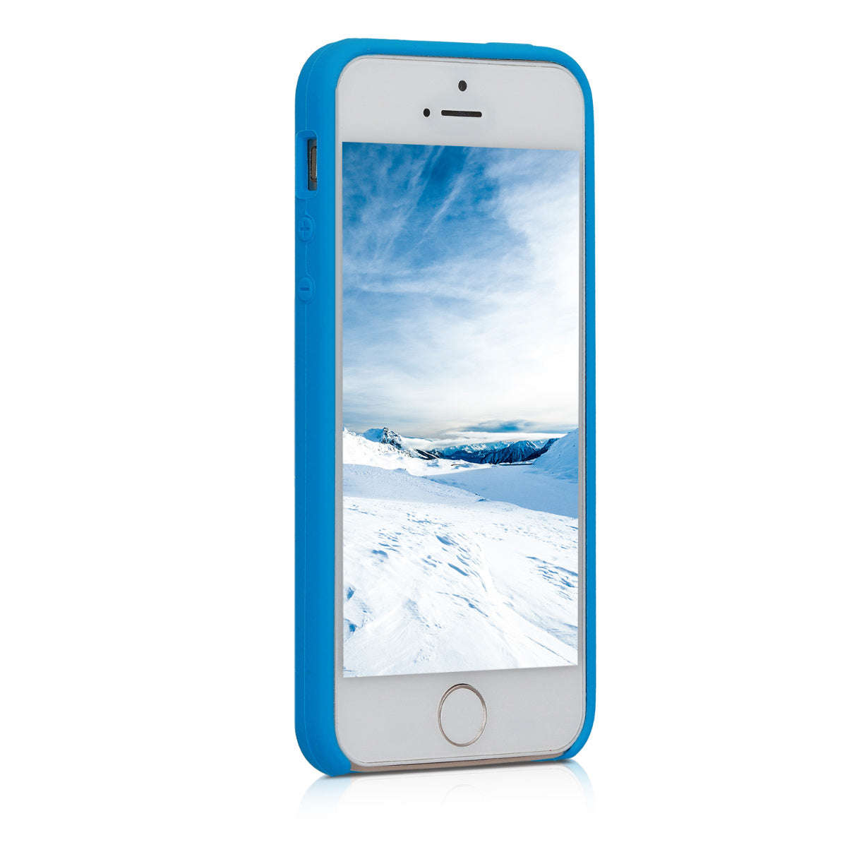 kwmobile Handyhülle für Apple iPhone SE (1.Gen 2016) / iPhone 5 / iPhone 5S Hülle - Case Silikon - Kabelloses Laden - Schutzhülle Cover