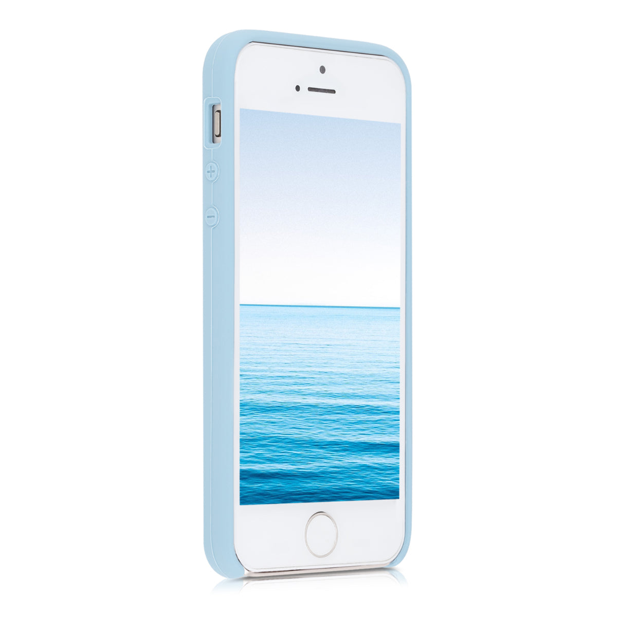 kwmobile Handyhülle für Apple iPhone SE (1.Gen 2016) / iPhone 5 / iPhone 5S Hülle - Case Silikon - Kabelloses Laden - Schutzhülle Cover