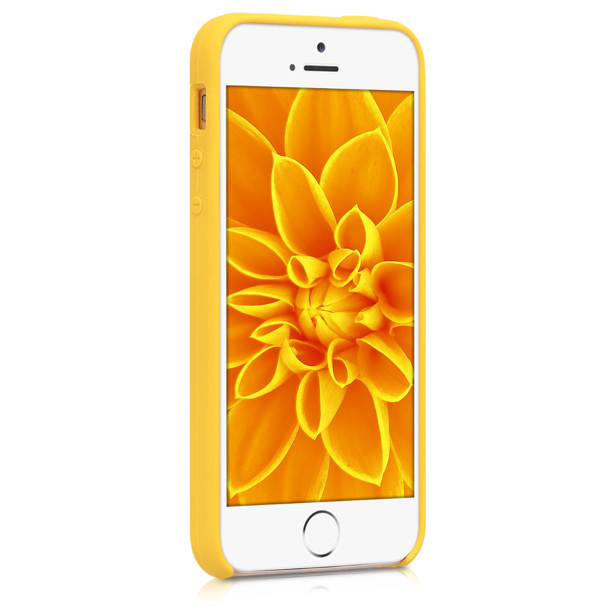 kwmobile Handyhülle für Apple iPhone SE (1.Gen 2016) / iPhone 5 / iPhone 5S Hülle - Case Silikon - Kabelloses Laden - Schutzhülle Cover