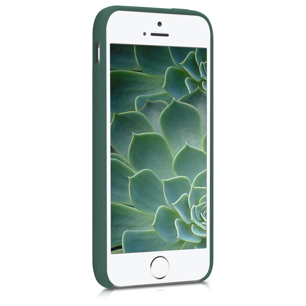 kwmobile Handyhülle für Apple iPhone SE (1.Gen 2016) / iPhone 5 / iPhone 5S Hülle - Case Silikon - Kabelloses Laden - Schutzhülle Cover