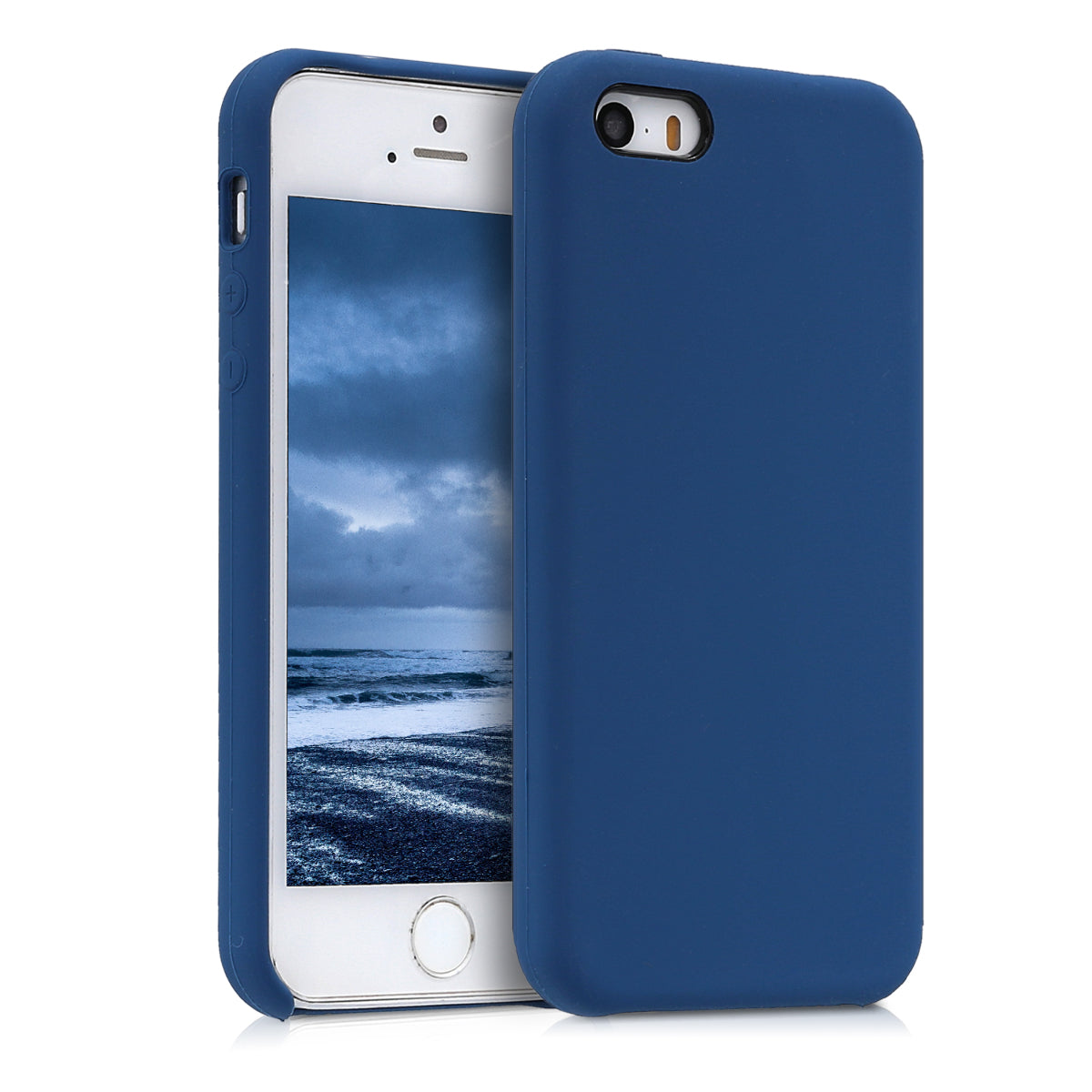 kwmobile Handyhülle für Apple iPhone SE (1.Gen 2016) / iPhone 5 / iPhone 5S Hülle - Case Silikon - Kabelloses Laden - Schutzhülle Cover
