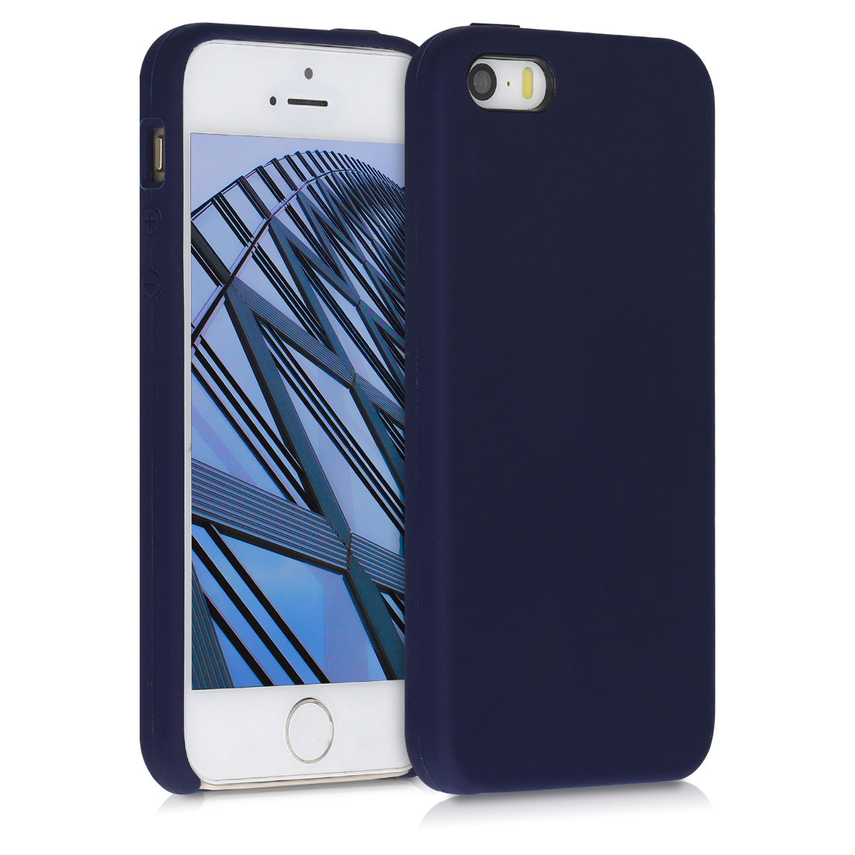 kwmobile Handyhülle für Apple iPhone SE (1.Gen 2016) / iPhone 5 / iPhone 5S Hülle - Case Silikon - Kabelloses Laden - Schutzhülle Cover