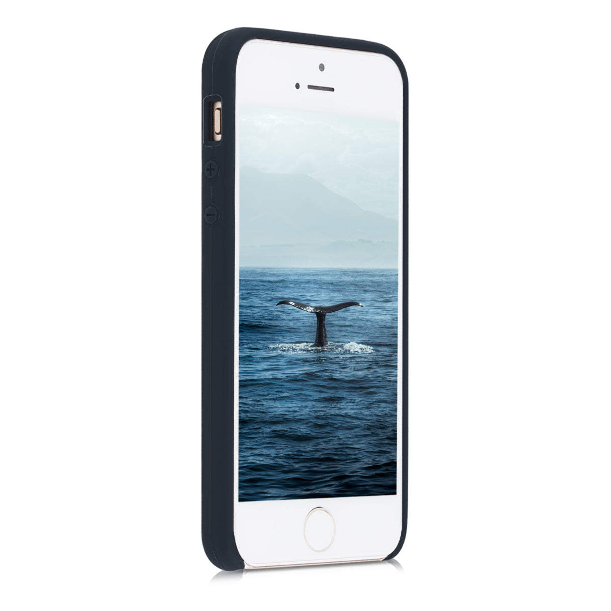 kwmobile Handyhülle für Apple iPhone SE (1.Gen 2016) / iPhone 5 / iPhone 5S Hülle - Case Silikon - Kabelloses Laden - Schutzhülle Cover