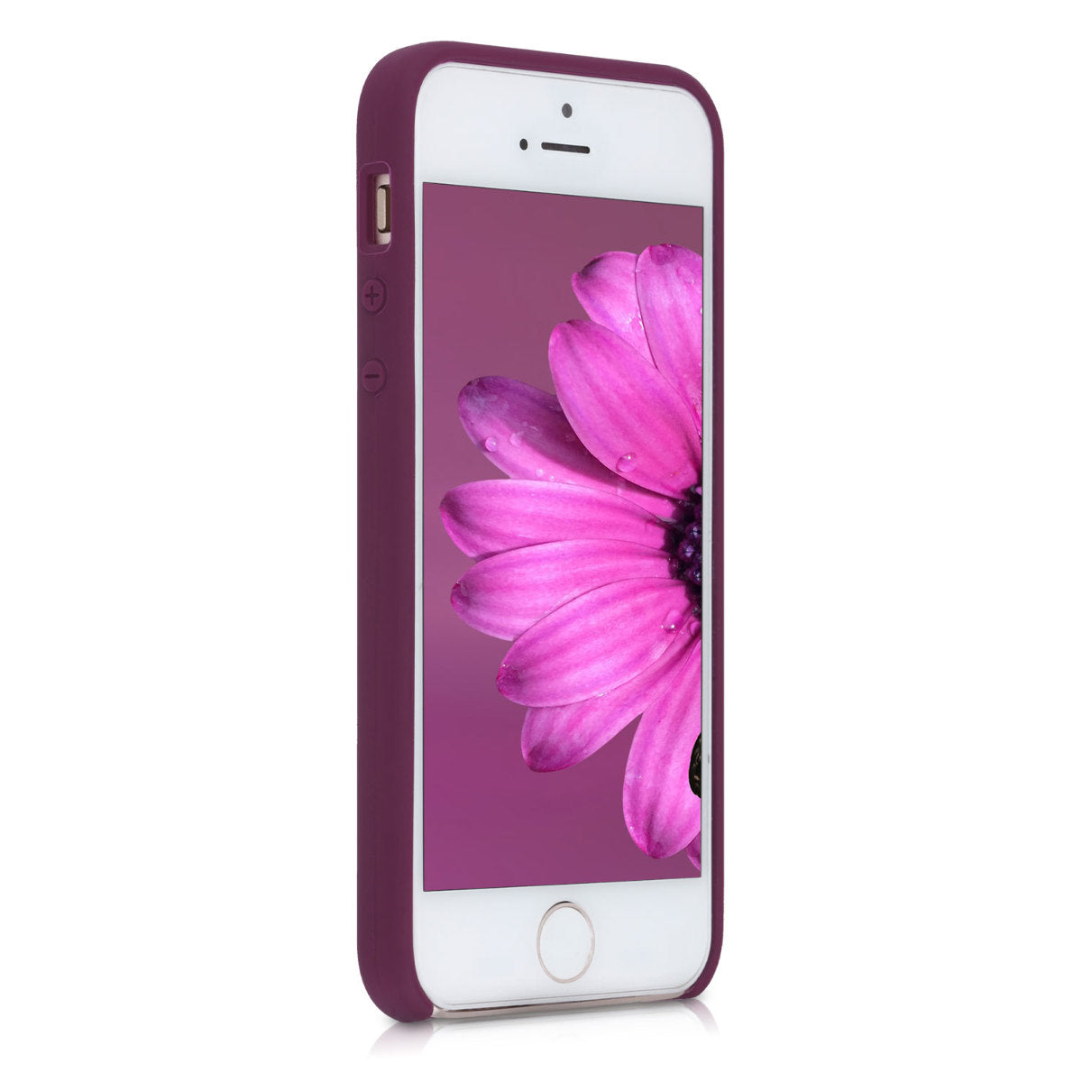 kwmobile Handyhülle für Apple iPhone SE (1.Gen 2016) / iPhone 5 / iPhone 5S Hülle - Case Silikon - Kabelloses Laden - Schutzhülle Cover