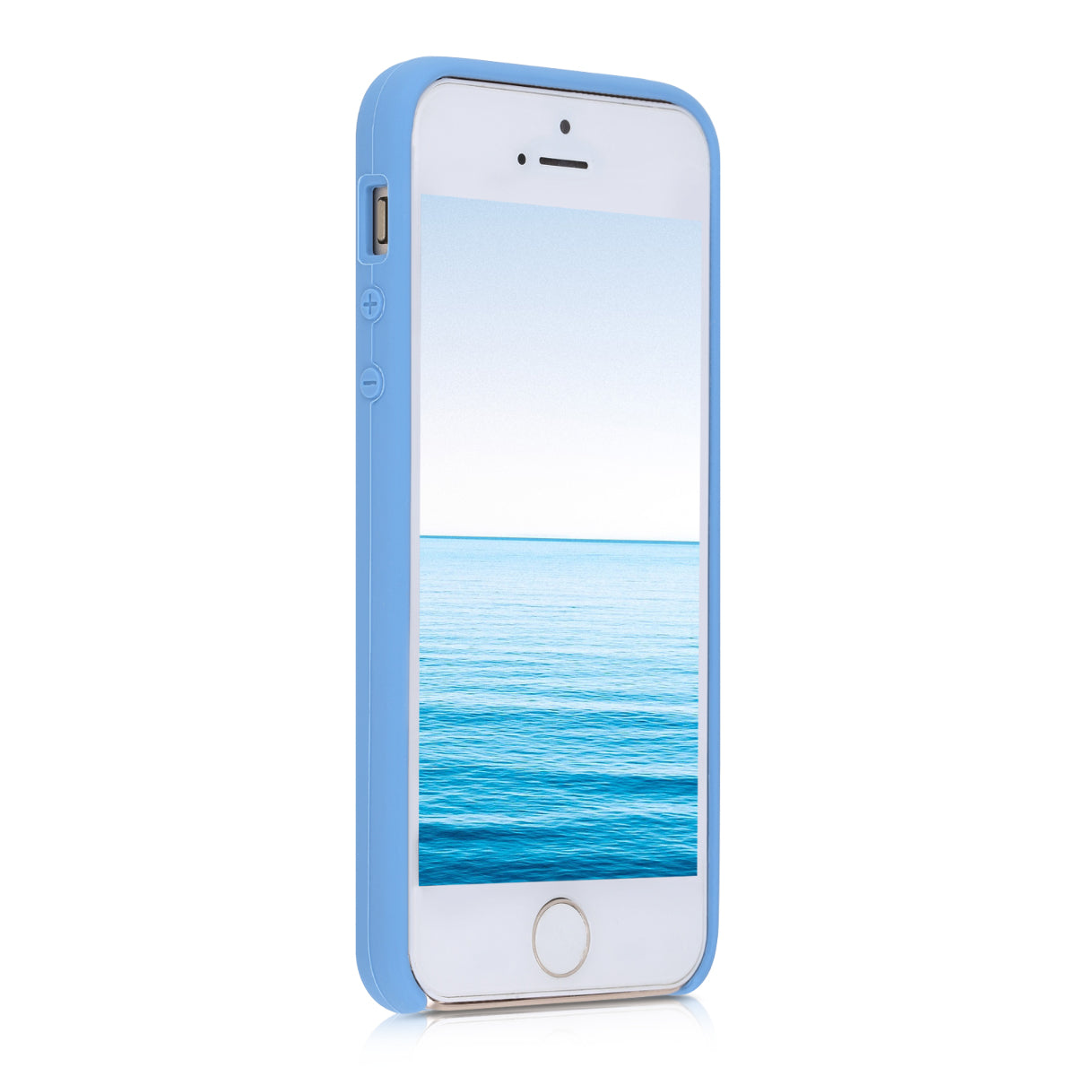 kwmobile Handyhülle für Apple iPhone SE (1.Gen 2016) / iPhone 5 / iPhone 5S Hülle - Case Silikon - Kabelloses Laden - Schutzhülle Cover