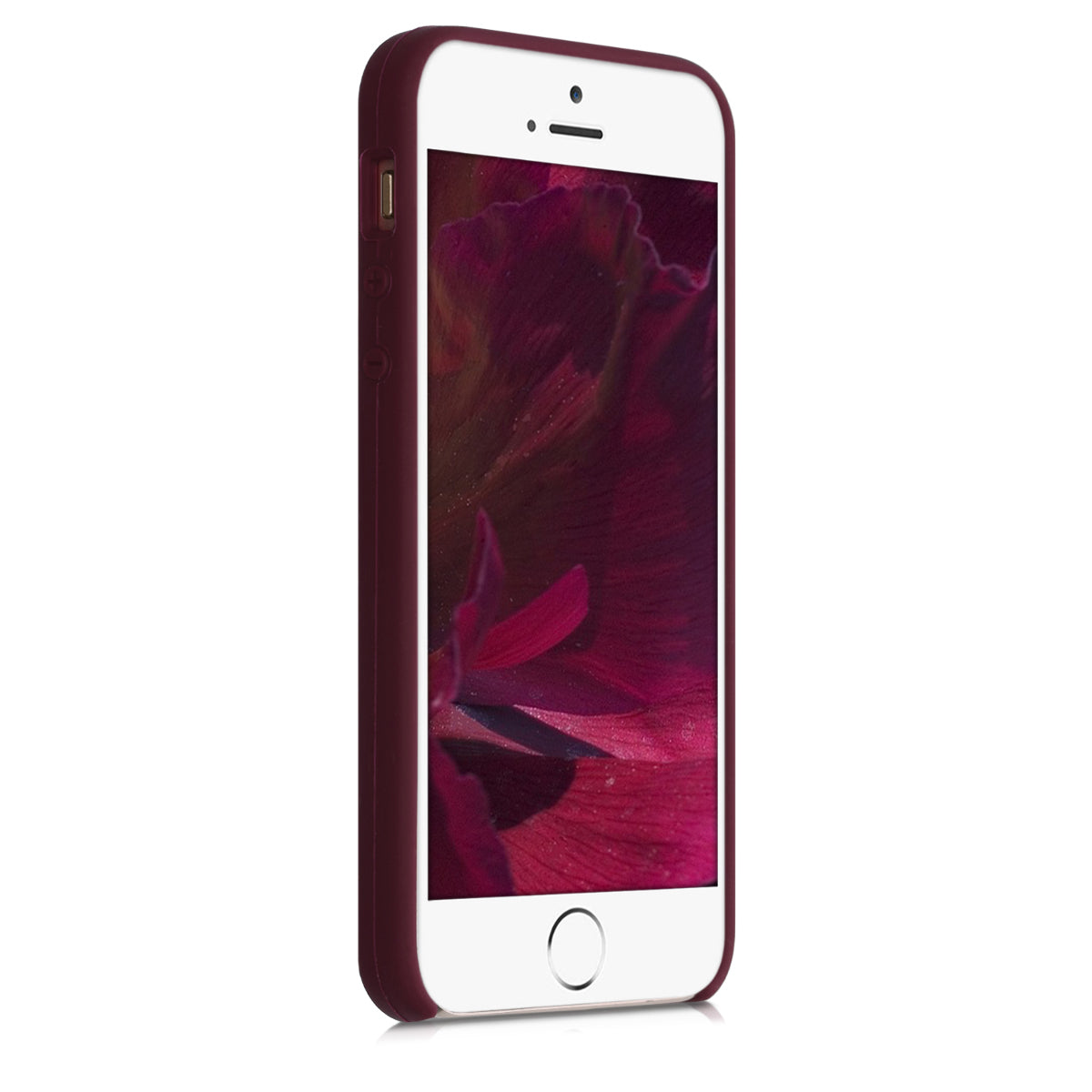 kwmobile Handyhülle für Apple iPhone SE (1.Gen 2016) / iPhone 5 / iPhone 5S Hülle - Case Silikon - Kabelloses Laden - Schutzhülle Cover