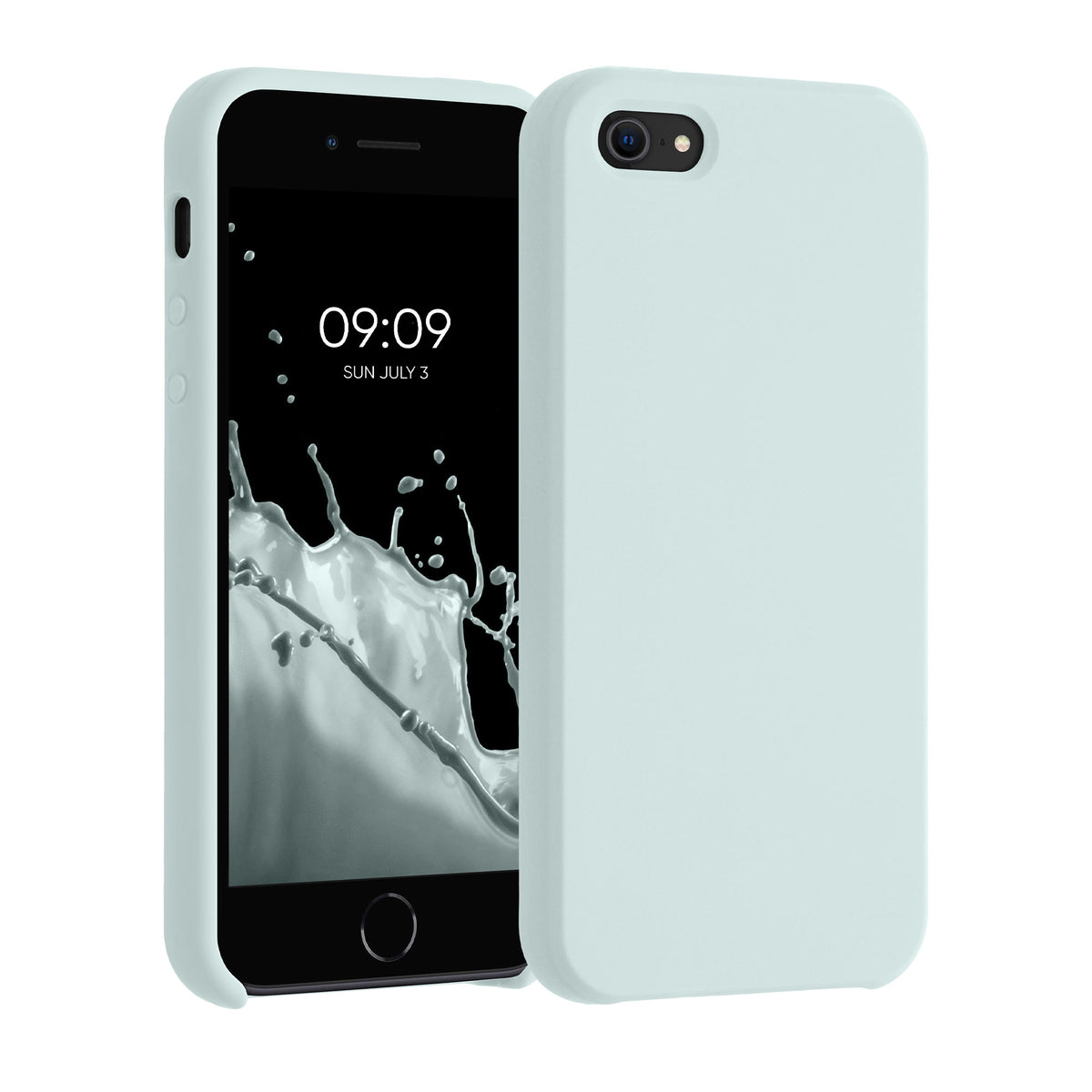 kwmobile Handyhülle für Apple iPhone SE (1.Gen 2016) / iPhone 5 / iPhone 5S Hülle - Case Silikon - Kabelloses Laden - Schutzhülle Cover