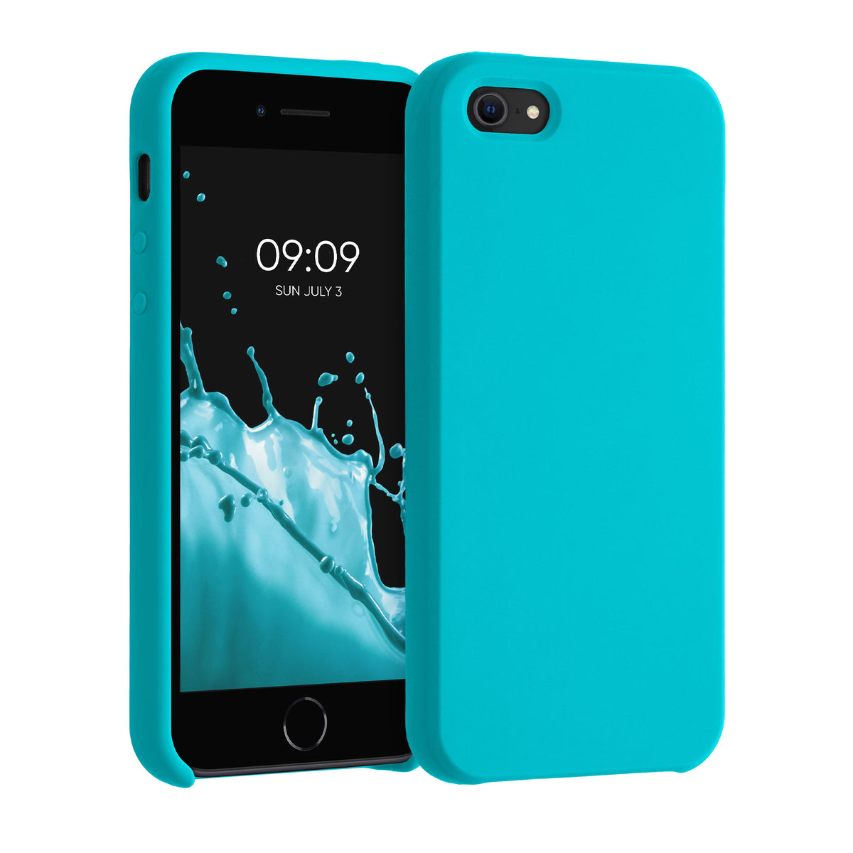 kwmobile Handyhülle für Apple iPhone SE (1.Gen 2016) / iPhone 5 / iPhone 5S Hülle - Case Silikon - Kabelloses Laden - Schutzhülle Cover