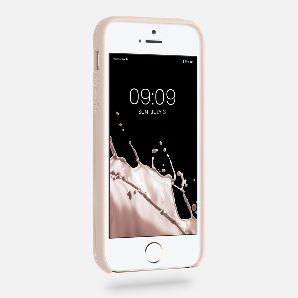 kwmobile Handyhülle für Apple iPhone SE (1.Gen 2016) / iPhone 5 / iPhone 5S Hülle - Case Silikon - Kabelloses Laden - Schutzhülle Cover