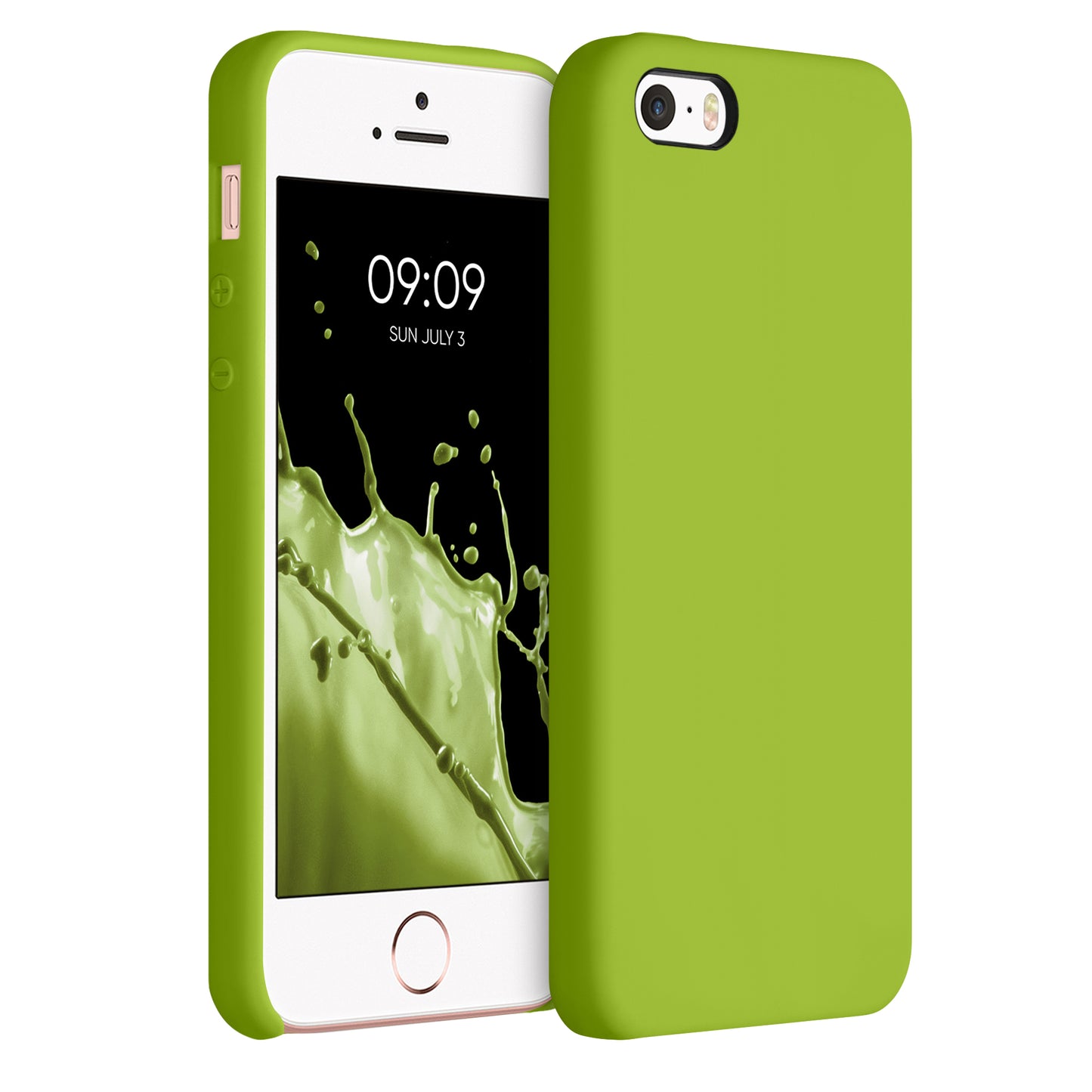 kwmobile Handyhülle für Apple iPhone SE (1.Gen 2016) / iPhone 5 / iPhone 5S Hülle - Case Silikon - Kabelloses Laden - Schutzhülle Cover