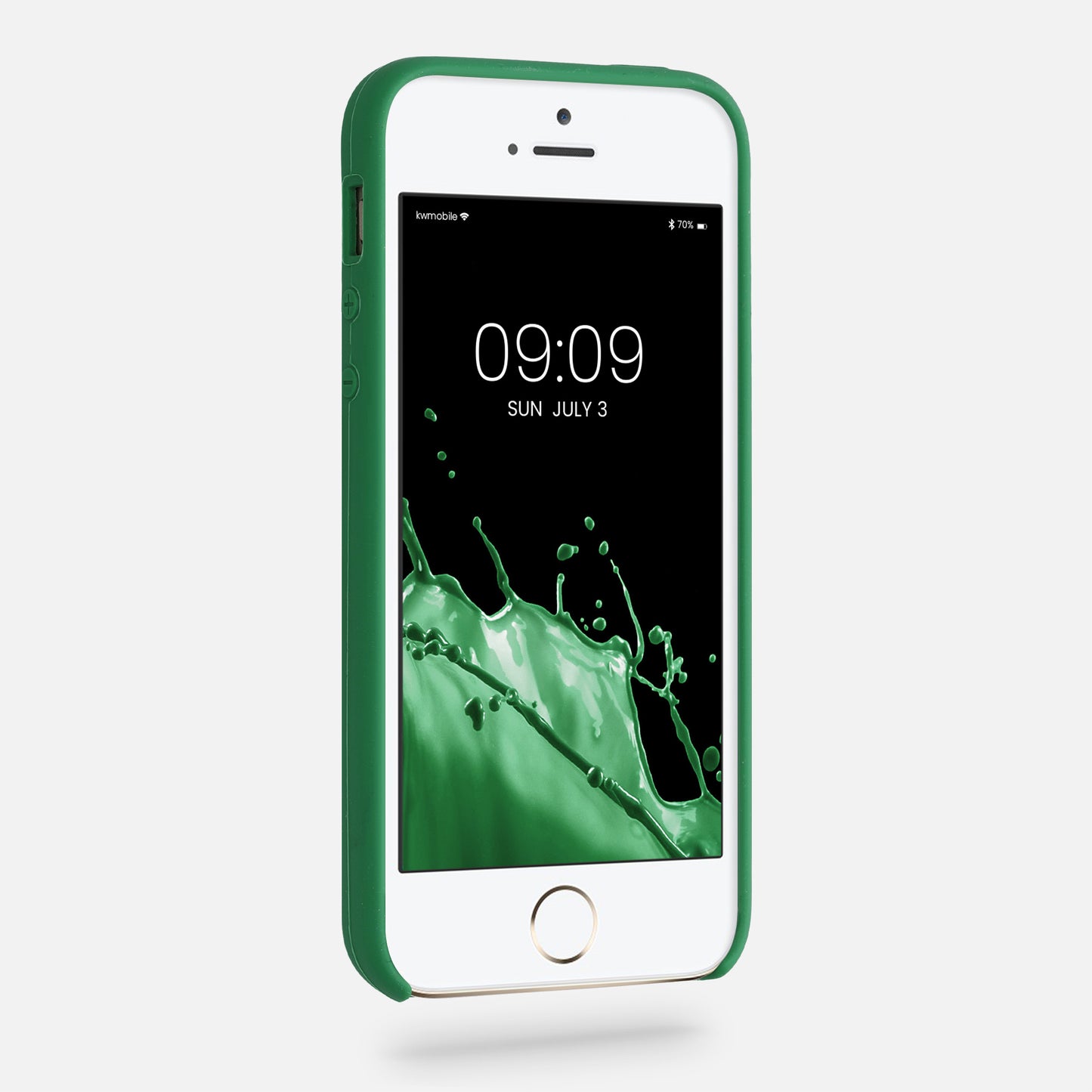 kwmobile Handyhülle für Apple iPhone SE (1.Gen 2016) / iPhone 5 / iPhone 5S Hülle - Case Silikon - Kabelloses Laden - Schutzhülle Cover