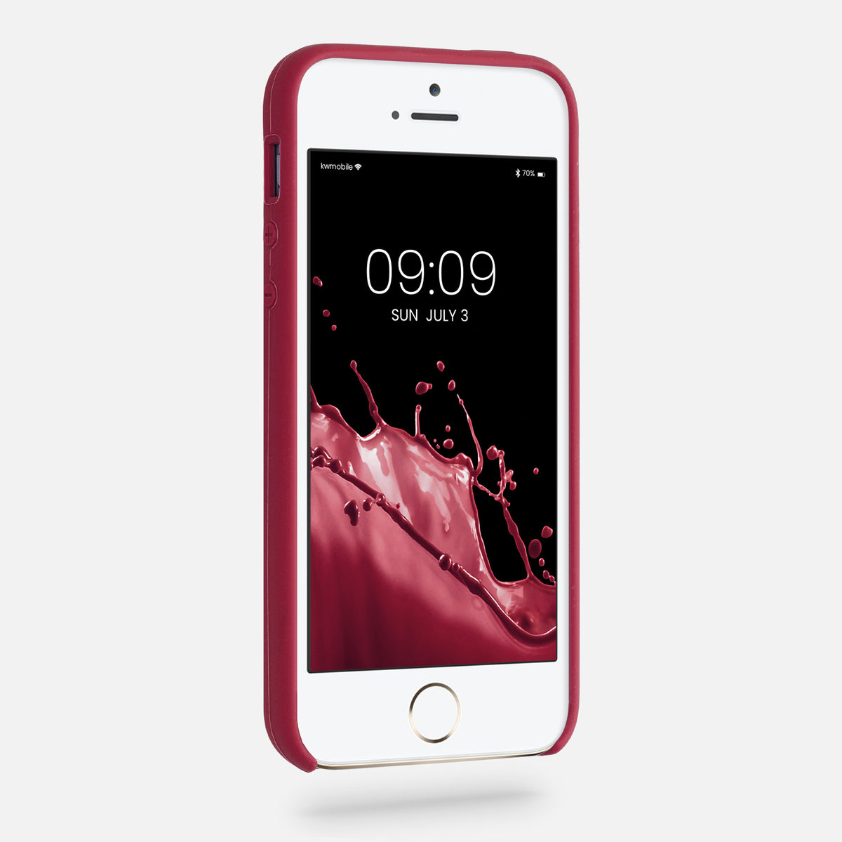 kwmobile Handyhülle für Apple iPhone SE (1.Gen 2016) / iPhone 5 / iPhone 5S Hülle - Case Silikon - Kabelloses Laden - Schutzhülle Cover