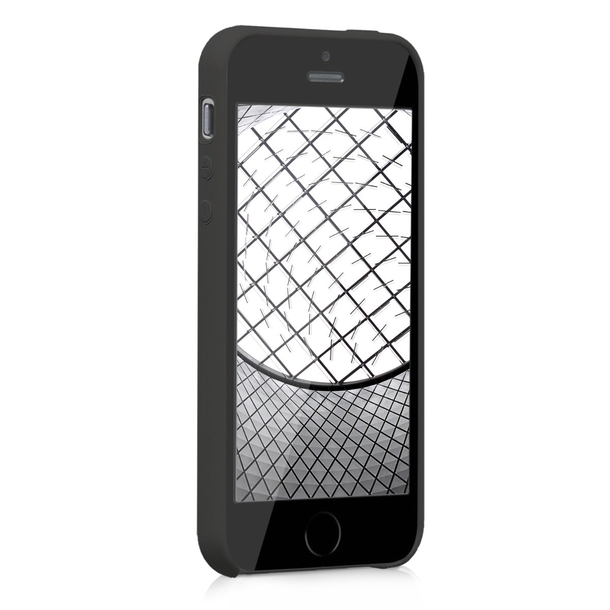 kwmobile Handyhülle für Apple iPhone SE (1.Gen 2016) / iPhone 5 / iPhone 5S Hülle - Case Silikon - Kabelloses Laden - Schutzhülle Cover