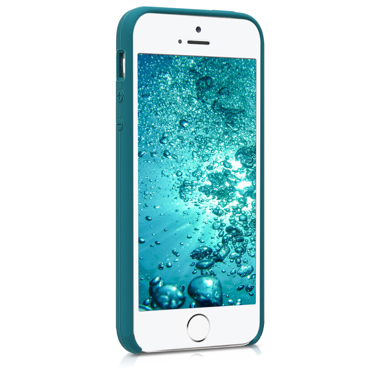 kwmobile Handyhülle für Apple iPhone SE (1.Gen 2016) / iPhone 5 / iPhone 5S Hülle - Case Silikon - Kabelloses Laden - Schutzhülle Cover