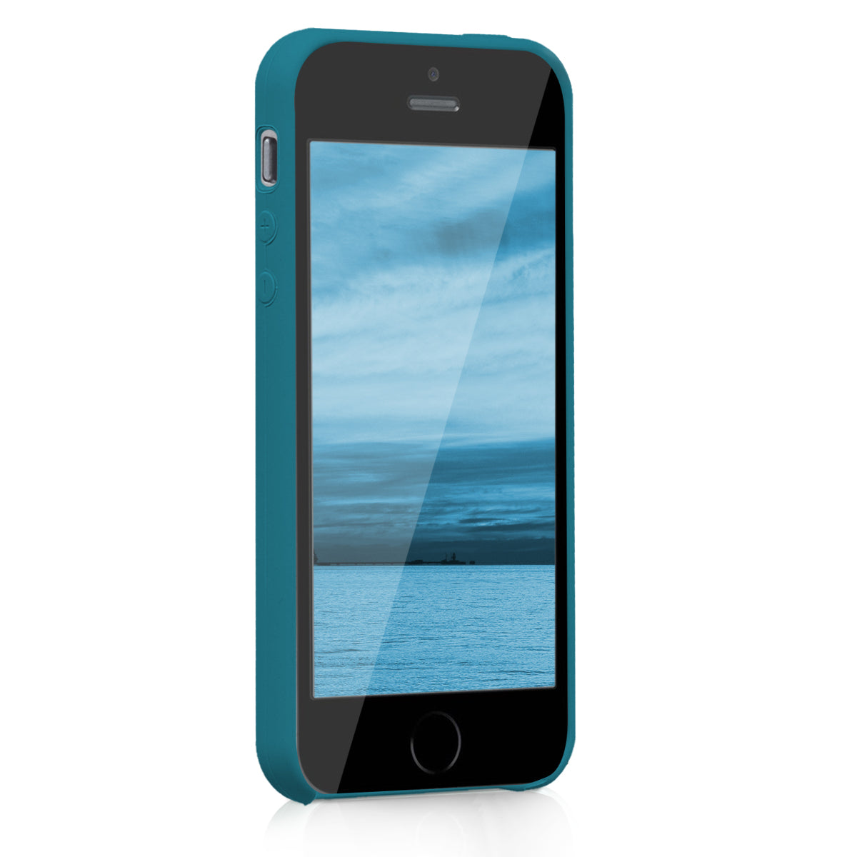 kwmobile Handyhülle für Apple iPhone SE (1.Gen 2016) / iPhone 5 / iPhone 5S Hülle - Case Silikon - Kabelloses Laden - Schutzhülle Cover