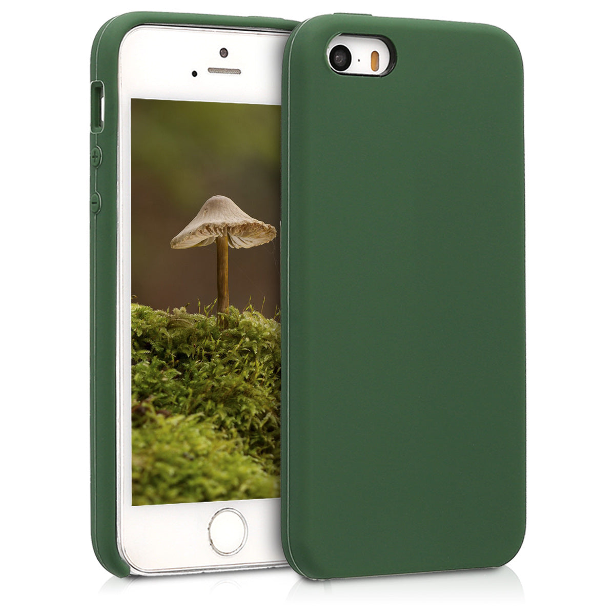 kwmobile Handyhülle für Apple iPhone SE (1.Gen 2016) / iPhone 5 / iPhone 5S Hülle - Case Silikon - Kabelloses Laden - Schutzhülle Cover