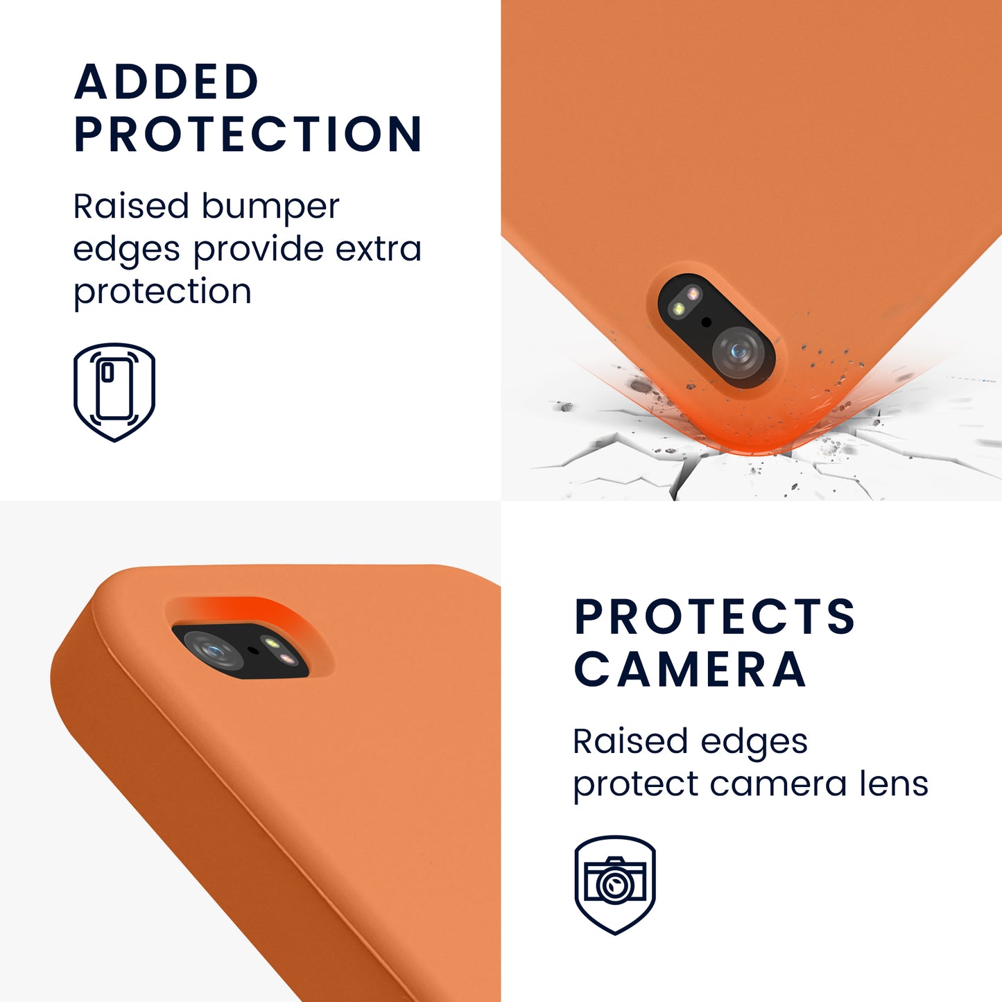kwmobile Handyhülle für Apple iPhone SE (1.Gen 2016) / iPhone 5 / iPhone 5S Hülle - Case Silikon - Kabelloses Laden - Schutzhülle Cover