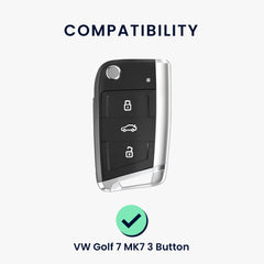 VW Golf 7 MK7 3-Tasten Autoschlüssel Silikon Schlüsselhülle Don't Touch My Key