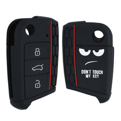 VW Golf 7 MK7 3-Tasten Autoschlüssel Silikon Schlüsselhülle Don't Touch My Key