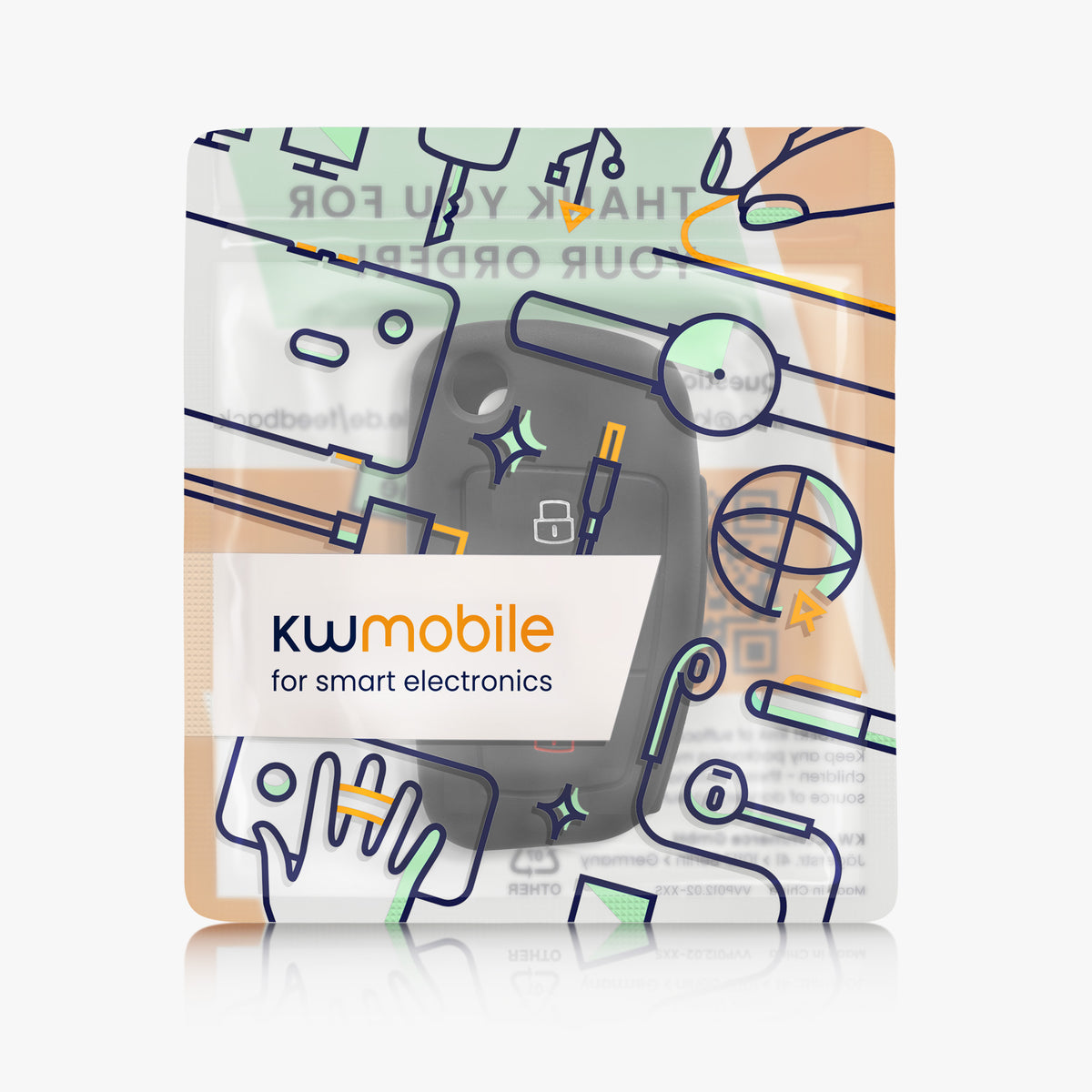 kwmobile Schlüsselhülle für Audi 3-Tasten Klappschlüssel Hülle - Autoschlüssel Schlüssel Hülle - Schlüsselschutz Gehäuse