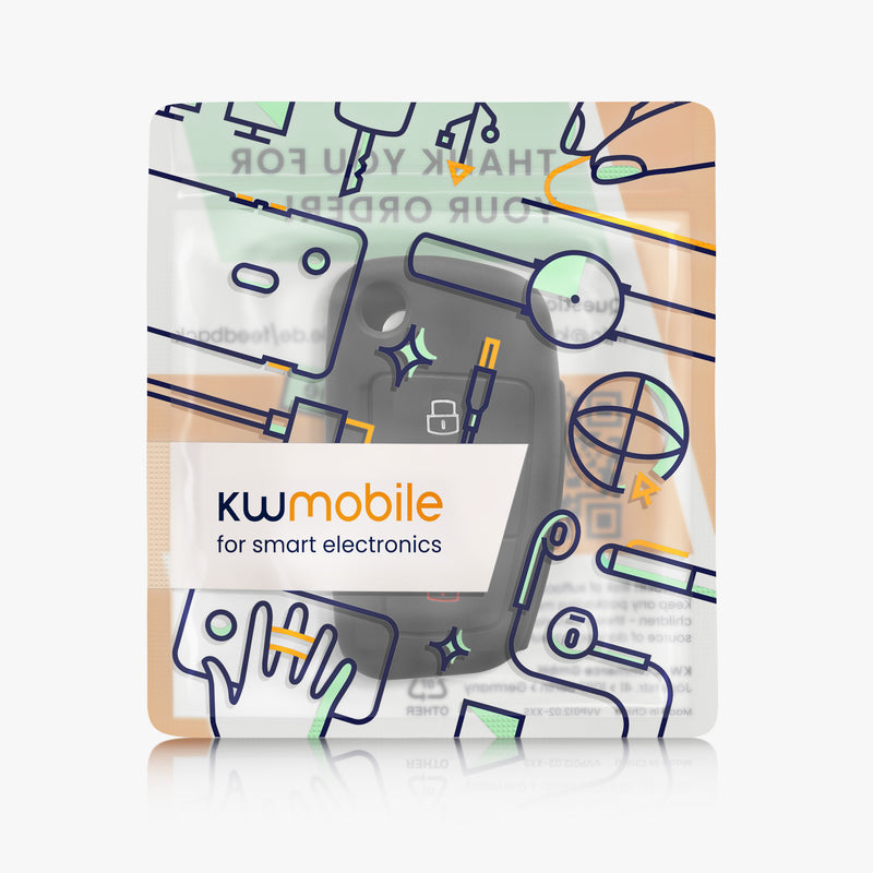 kwmobile Schlüsselhülle für Audi 3-Tasten Klappschlüssel Hülle - Autoschlüssel Schlüssel Hülle - Schlüsselschutz Gehäuse
