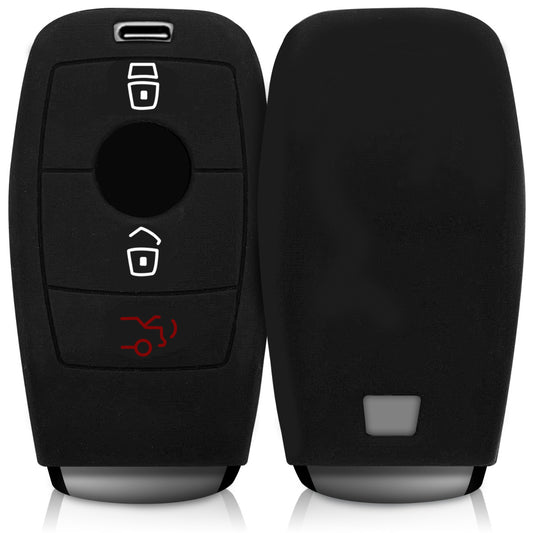 kwmobile Schlüsselhülle für Mercedes Benz Smart Key Autoschlüssel (nur Keyless) Hülle - Autoschlüssel Schlüssel Hülle - Schlüsselschutz Gehäuse