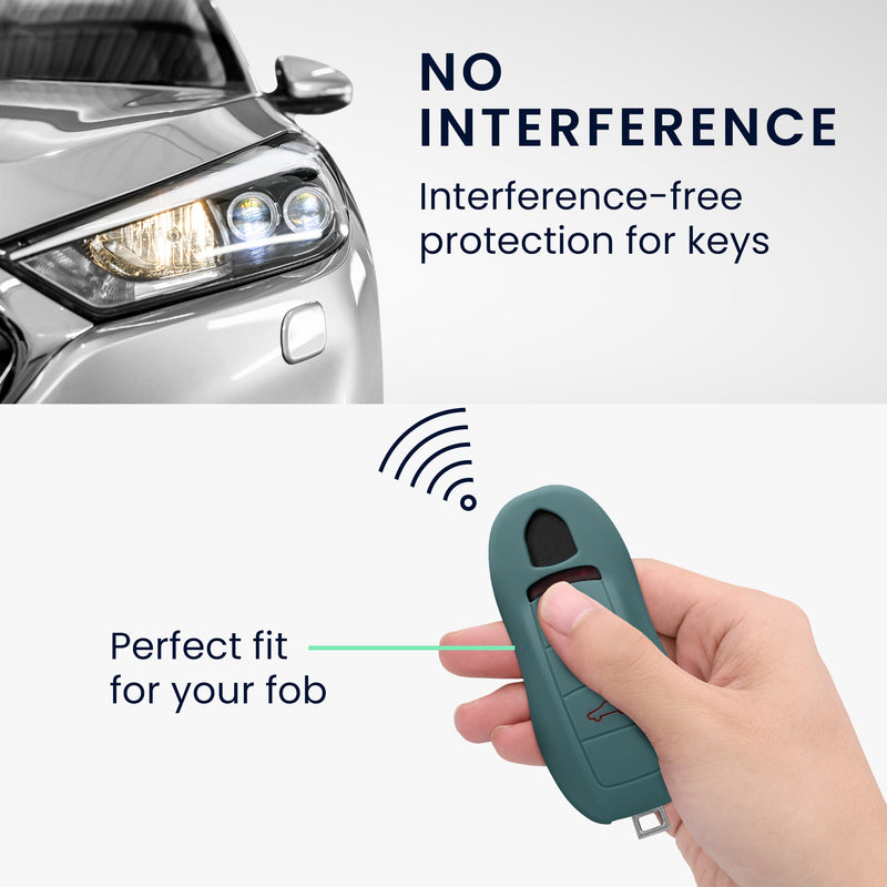 kwmobile Schlüsselhülle für Porsche 3-Tasten Autoschlüssel (nur Keyless) Hülle - Autoschlüssel Schlüssel Hülle - Schlüsselschutz Gehäuse