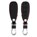 kwmobile Schlüsselhülle für Ford 3-Tasten Autoschlüssel Keyless Go Hülle - Autoschlüssel Schlüssel Hülle - Schlüsselcover aus Kunstleder