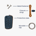 Kunstleder Hülle kompatibel mit VW Golf 7 MK7 Autoschlüssel