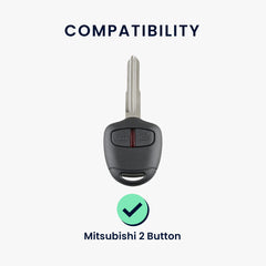 Mitsubishi 2-Tasten Autoschlüssel Schlüsselhülle Silikon