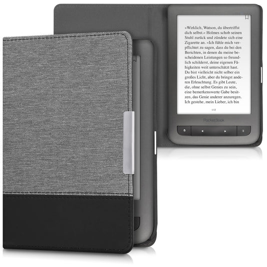 kwmobile Hülle kompatibel mit Pocketbook Touch Lux 3/Basic Lux/Basic Touch 2 eReader Schutzhülle Cover Case