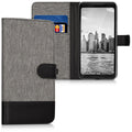 kwmobile Wallet Case kompatibel mit Google Pixel 2 XL - Hülle mit Ständer - Handyhülle Kartenfächer