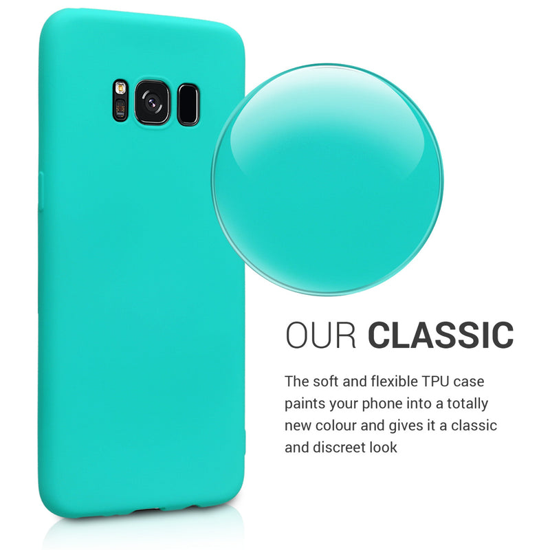 Samsung Galaxy S8 Handyhülle Silikon Neon Türkis