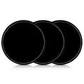 kwmobile 3x Universal Gel Klebepads - Doppelseitig klebende Anti-Rutsch Silikon Gelpads Schwarz - optimal als Smartphone Halter oder Navi Halterung Schwarz  