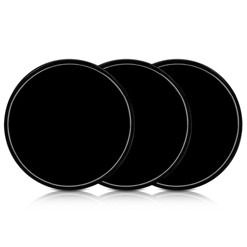 kwmobile 3x Universal Gel Klebepads - Doppelseitig klebende Anti-Rutsch Silikon Gelpads Schwarz - optimal als Smartphone Halter oder Navi Halterung Schwarz  