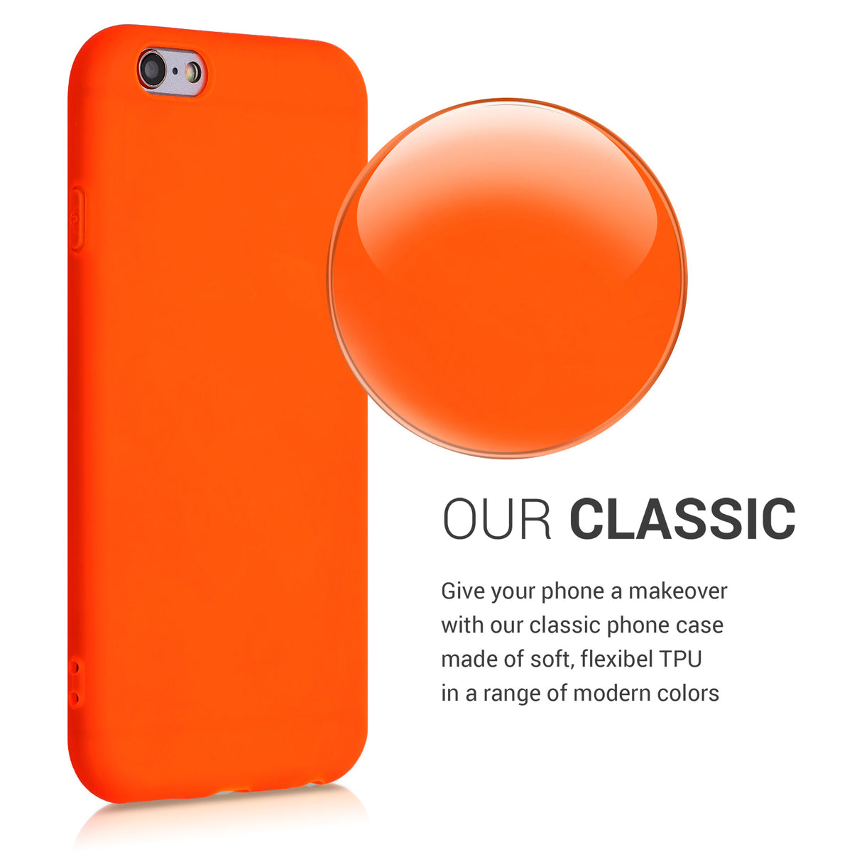 kwmobile Handyhülle für Apple iPhone 6 / 6S Hülle - Kabelloses Laden - Schutzhülle Cover