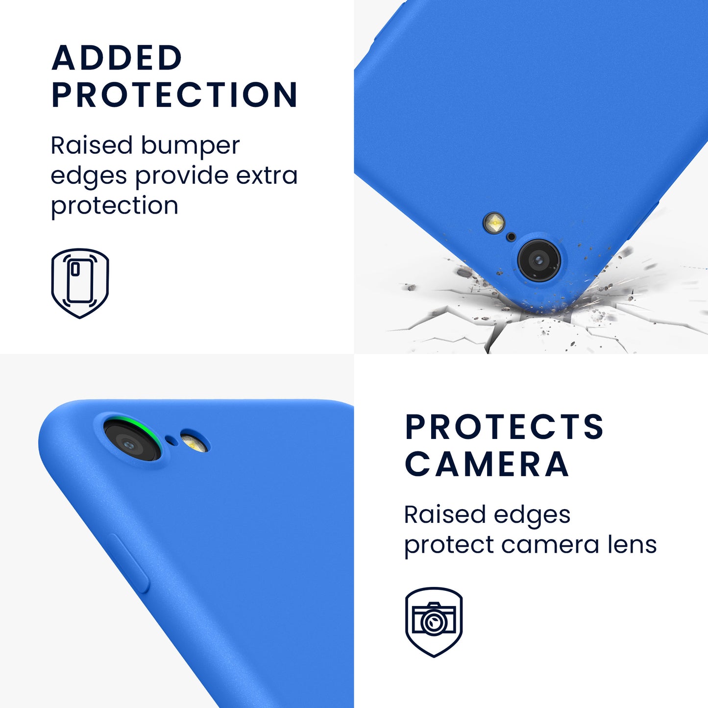 kwmobile Handyhülle für Apple iPhone SE (2022) / SE (2020) / 8 / 7 Hülle - Kabelloses Laden - Schutzhülle Cover