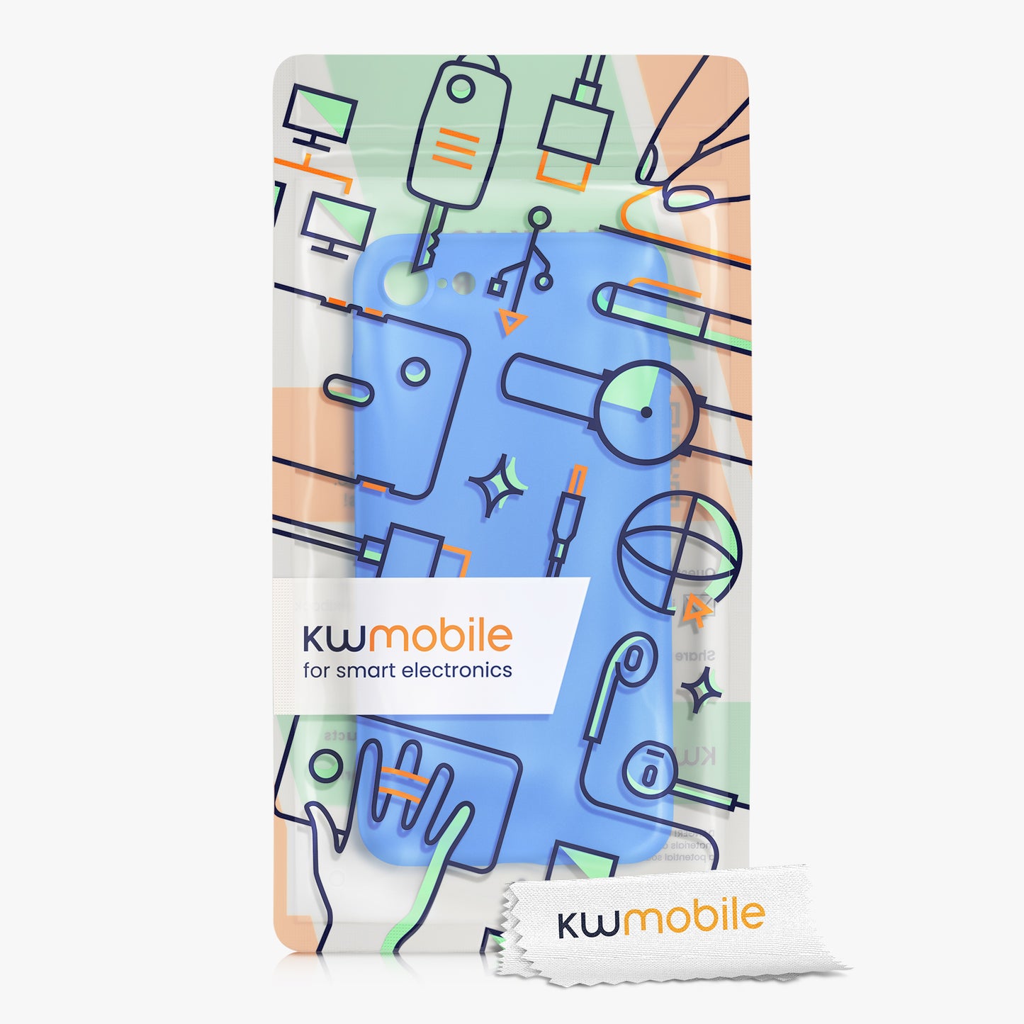 kwmobile Handyhülle für Apple iPhone SE (2022) / SE (2020) / 8 / 7 Hülle - Kabelloses Laden - Schutzhülle Cover