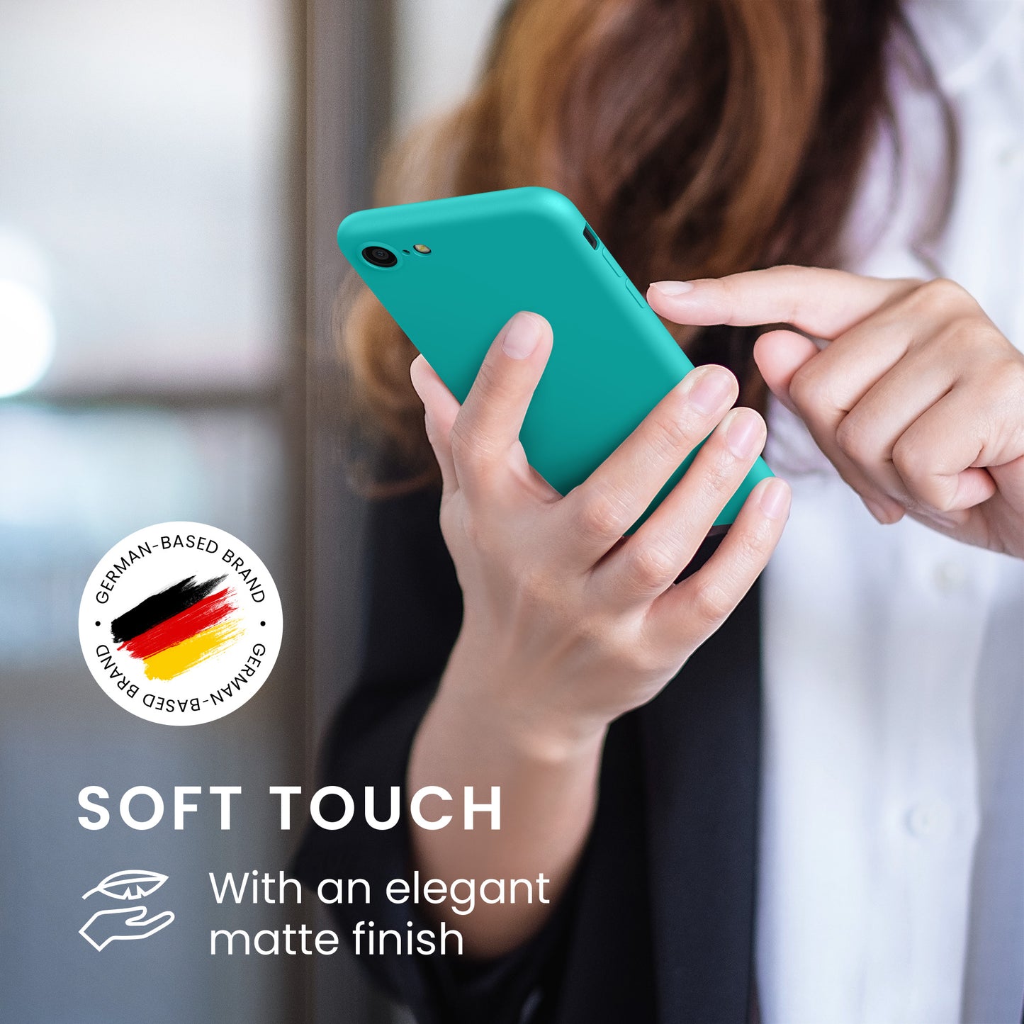 kwmobile Handyhülle für Apple iPhone SE (2022) / SE (2020) / 8 / 7 Hülle - Kabelloses Laden - Schutzhülle Cover