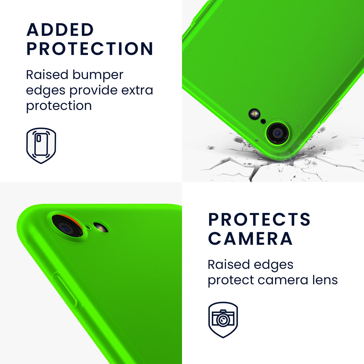 kwmobile Handyhülle für Apple iPhone SE (2022) / SE (2020) / 8 / 7 Hülle - Kabelloses Laden - Schutzhülle Cover