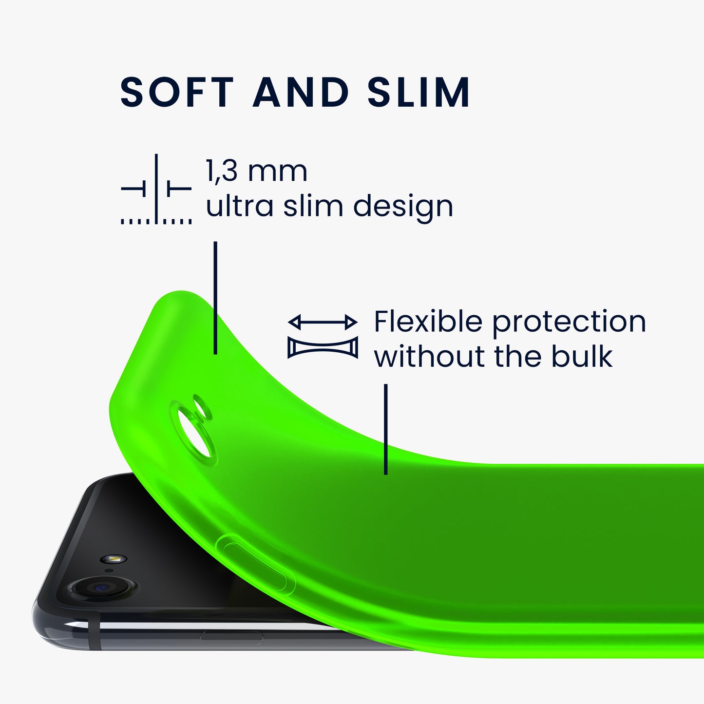 kwmobile Handyhülle für Apple iPhone SE (2022) / SE (2020) / 8 / 7 Hülle - Kabelloses Laden - Schutzhülle Cover