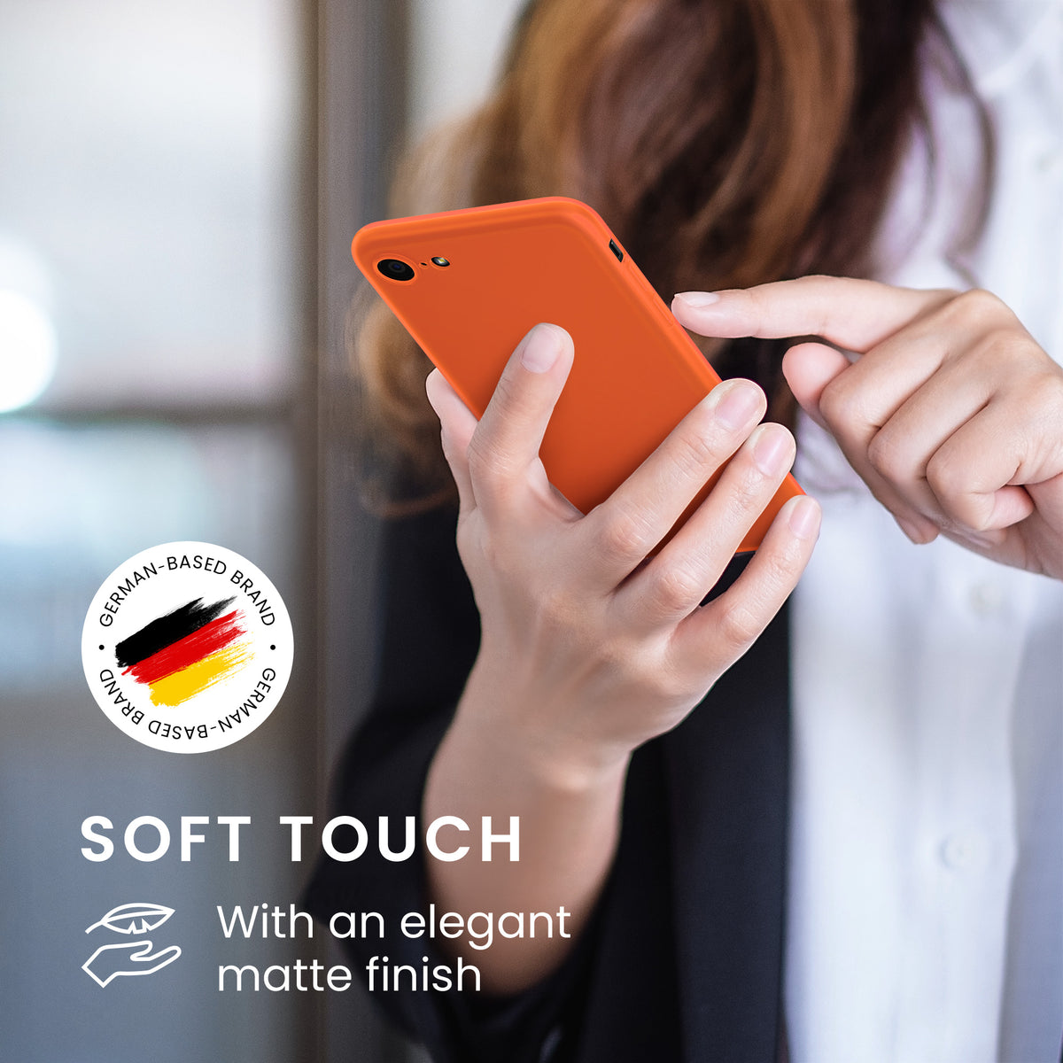 kwmobile Handyhülle für Apple iPhone SE (2022) / SE (2020) / 8 / 7 Hülle - Kabelloses Laden - Schutzhülle Cover