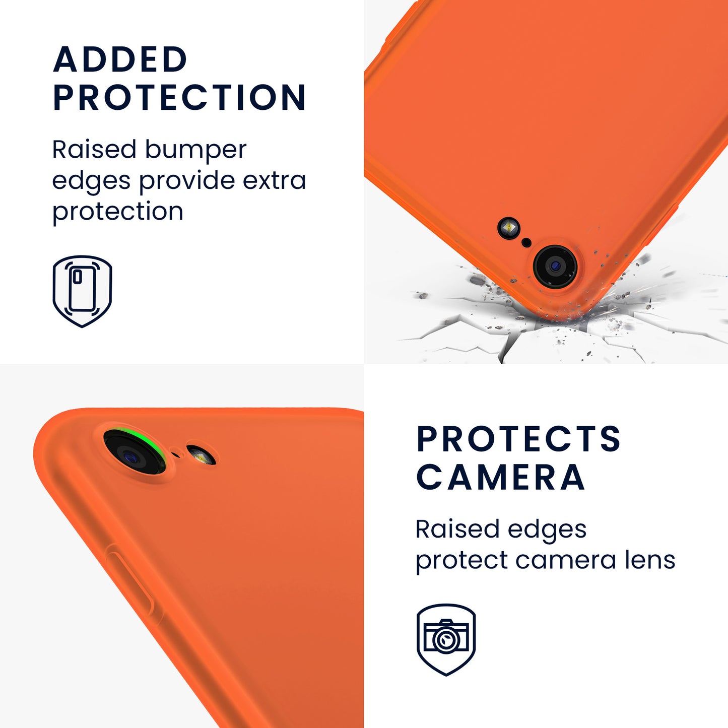 kwmobile Handyhülle für Apple iPhone SE (2022) / SE (2020) / 8 / 7 Hülle - Kabelloses Laden - Schutzhülle Cover