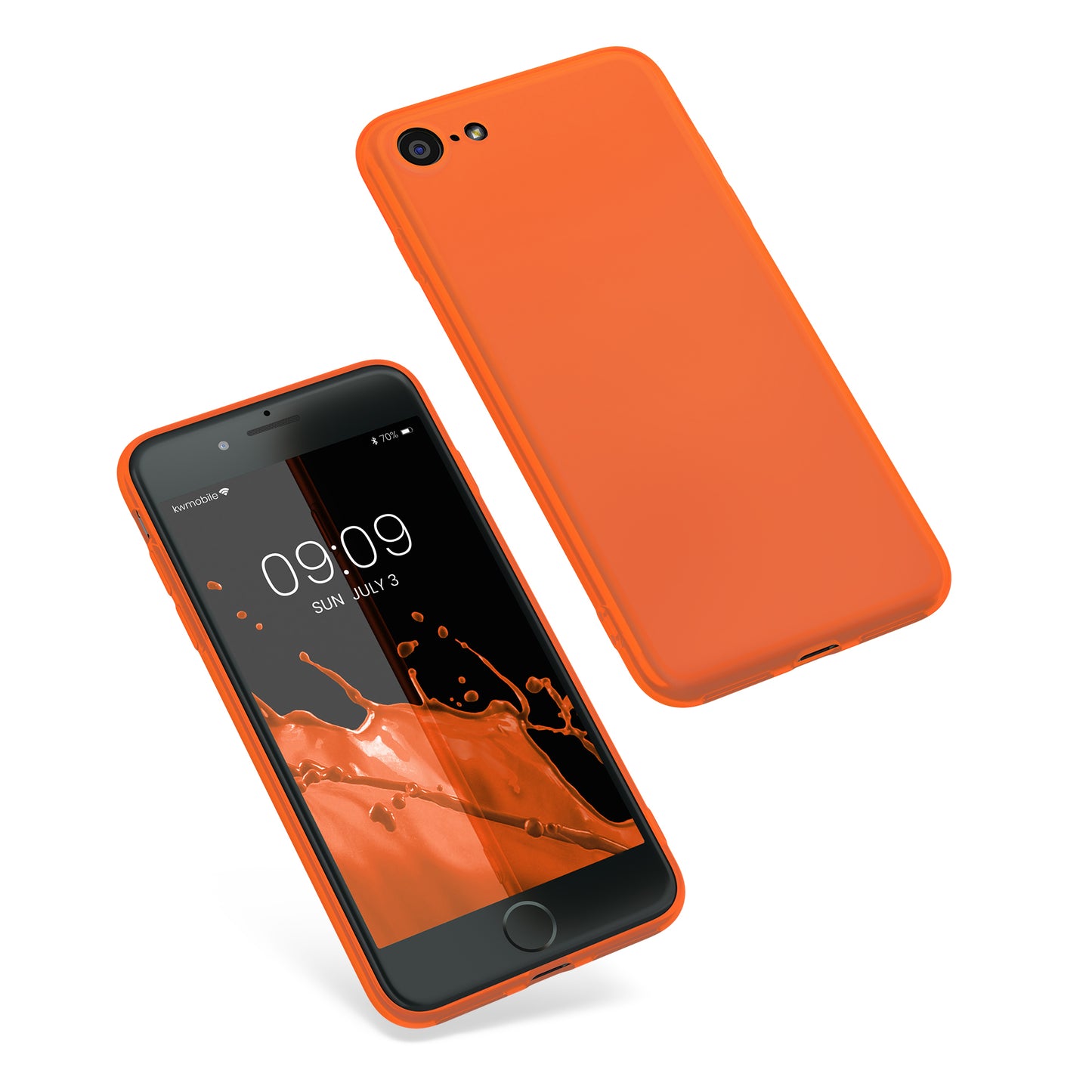 kwmobile Handyhülle für Apple iPhone SE (2022) / SE (2020) / 8 / 7 Hülle - Kabelloses Laden - Schutzhülle Cover