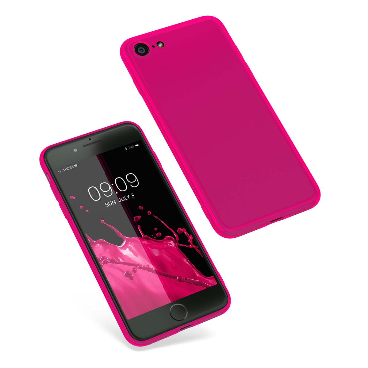 kwmobile Handyhülle für Apple iPhone SE (2022) / SE (2020) / 8 / 7 Hülle - Kabelloses Laden - Schutzhülle Cover