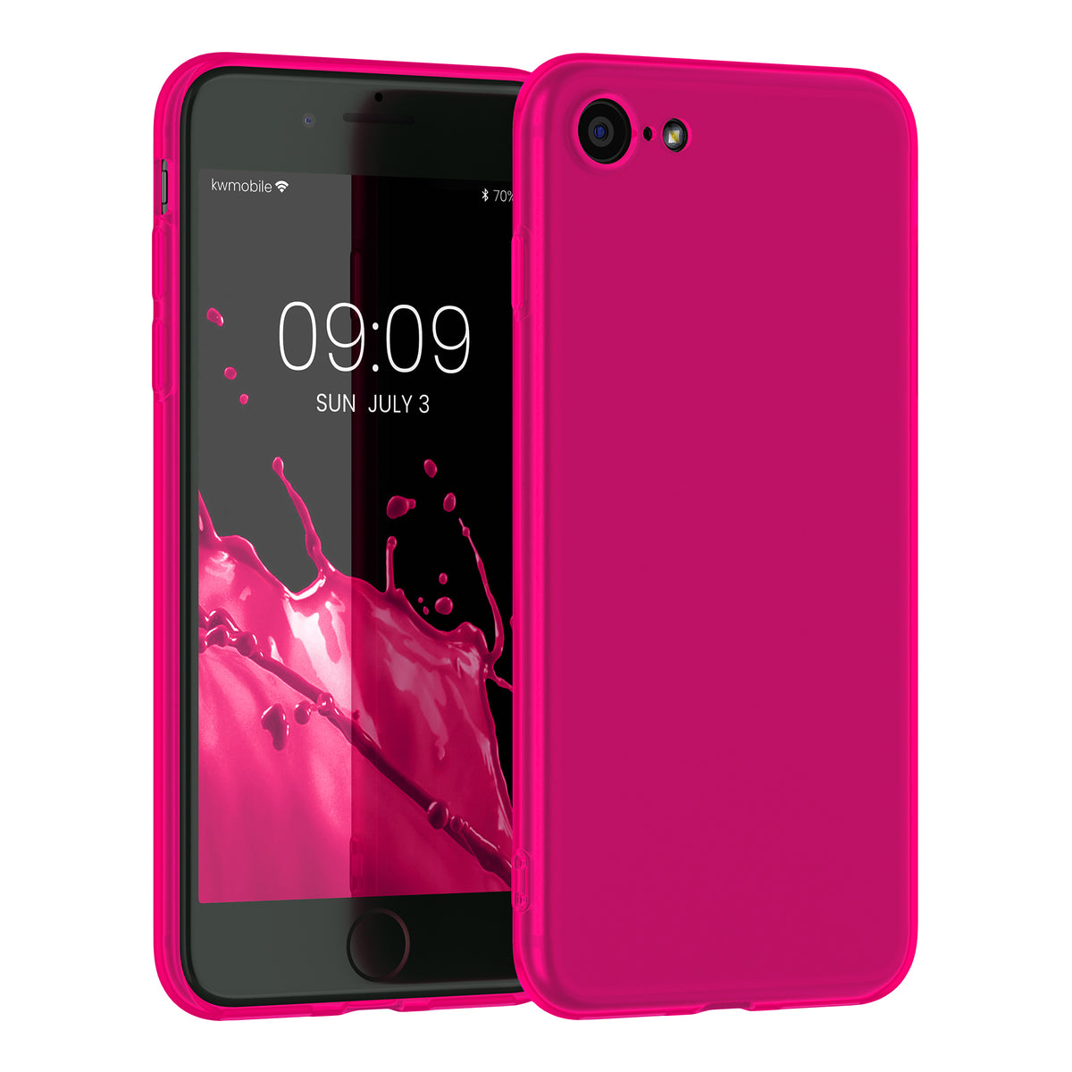 kwmobile Handyhülle für Apple iPhone SE (2022) / SE (2020) / 8 / 7 Hülle - Kabelloses Laden - Schutzhülle Cover